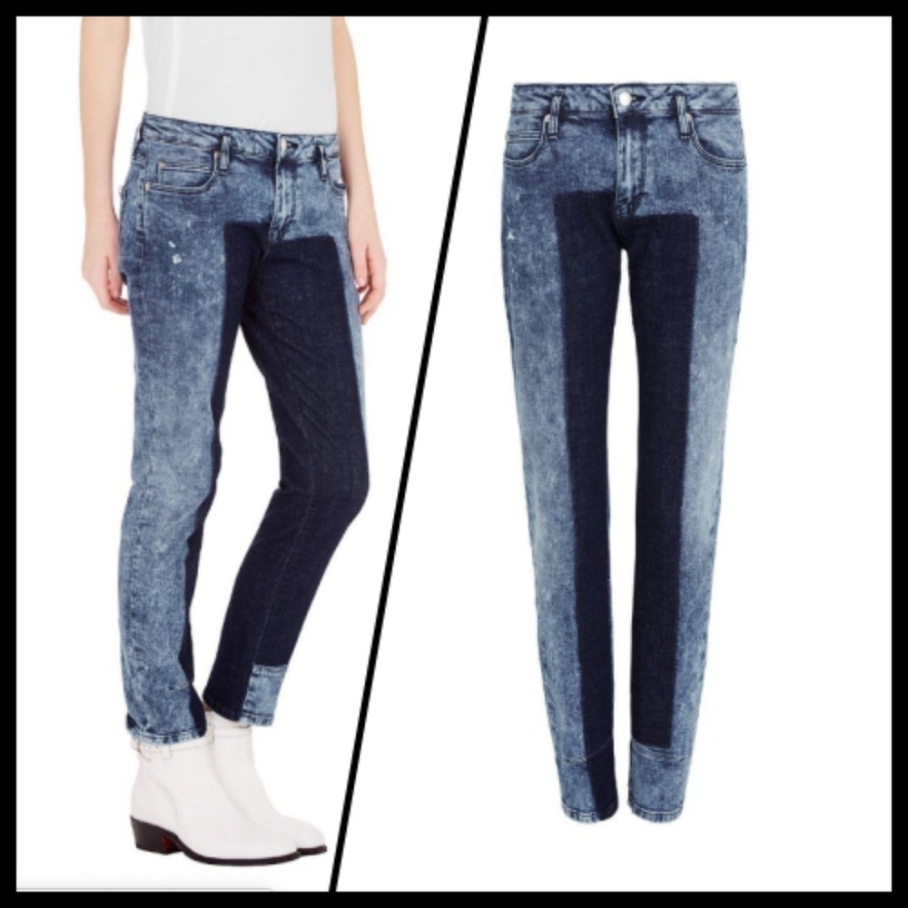 Sass & Bide Colorblock Skinny Ankle Jeans 26